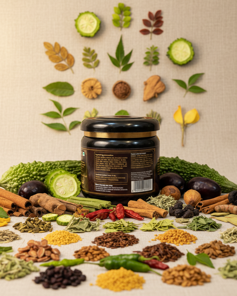 🌿 DivMadhur – Ayurvedic Sugar Balance Powder (200g)