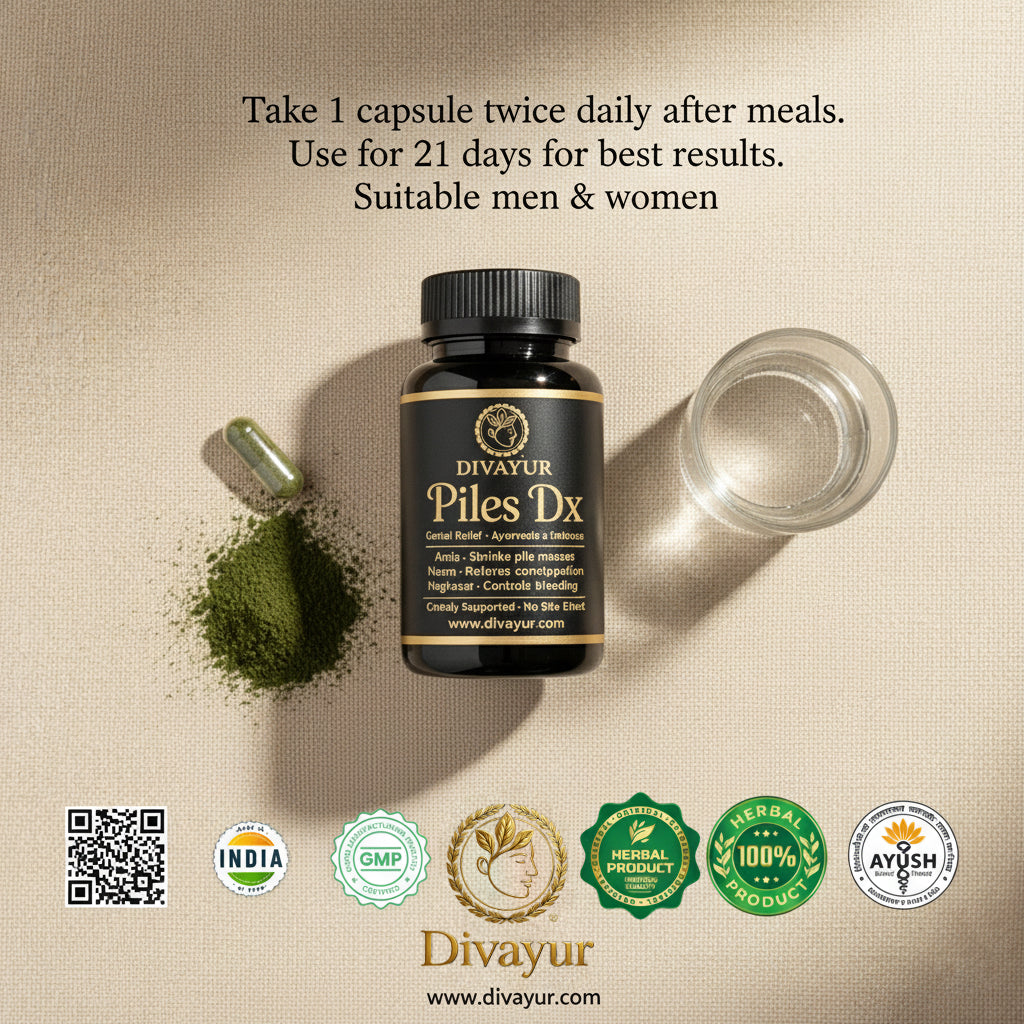 Divayur Piles Dx – Ayurvedic Piles Relief Capsules